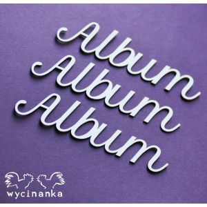 Tekturka Wycinanka Just Married - Napis Album, 3szt